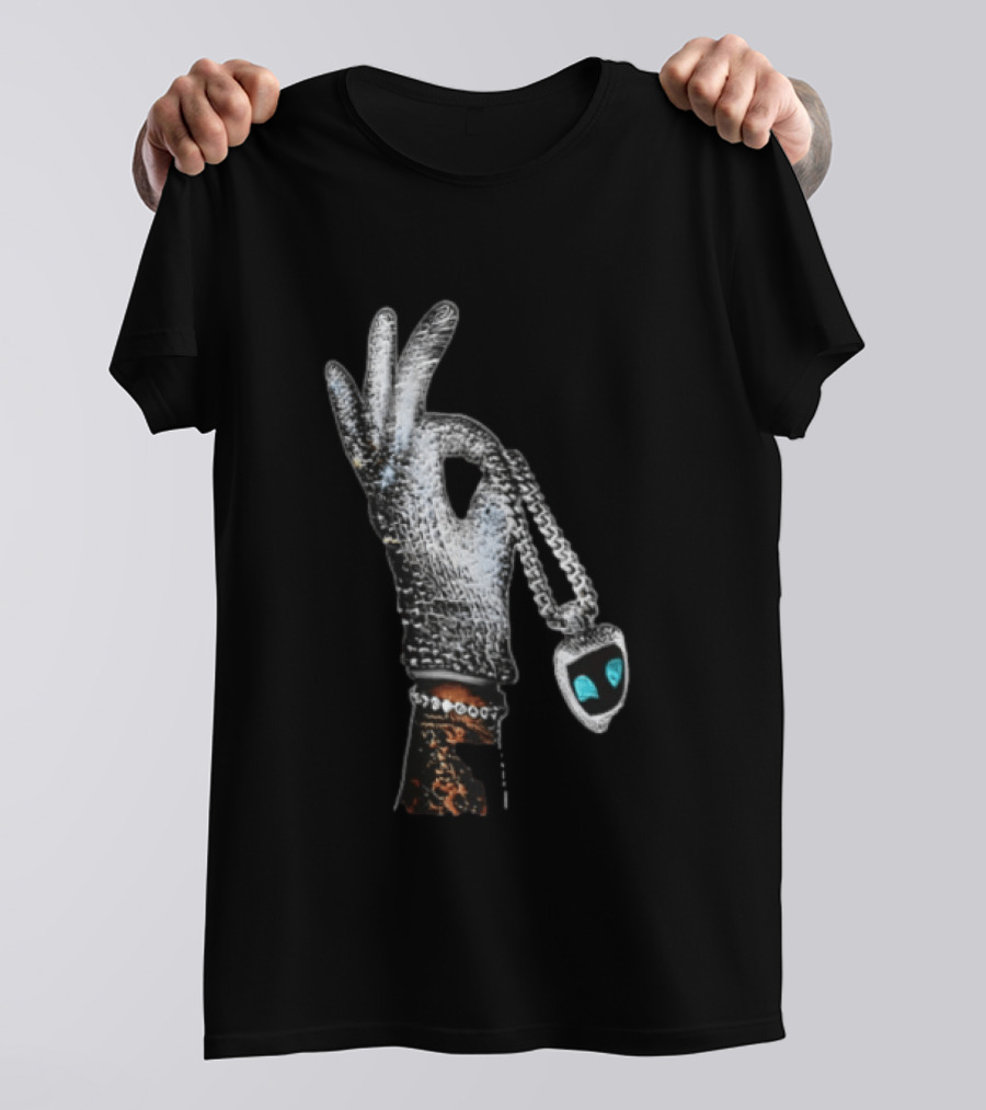Drake Iceman Astro Bot Glove Necklace T-Shirt