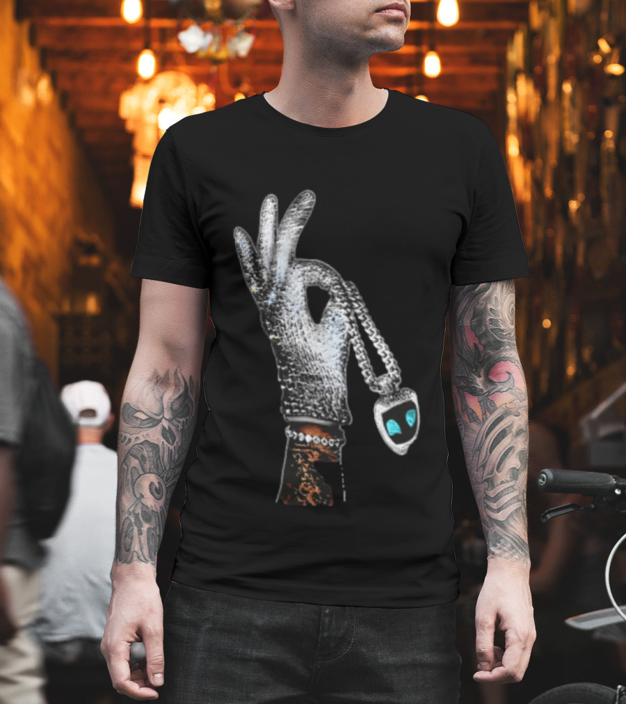 Drake Iceman Astro Bot Glove Necklace T-Shirt
