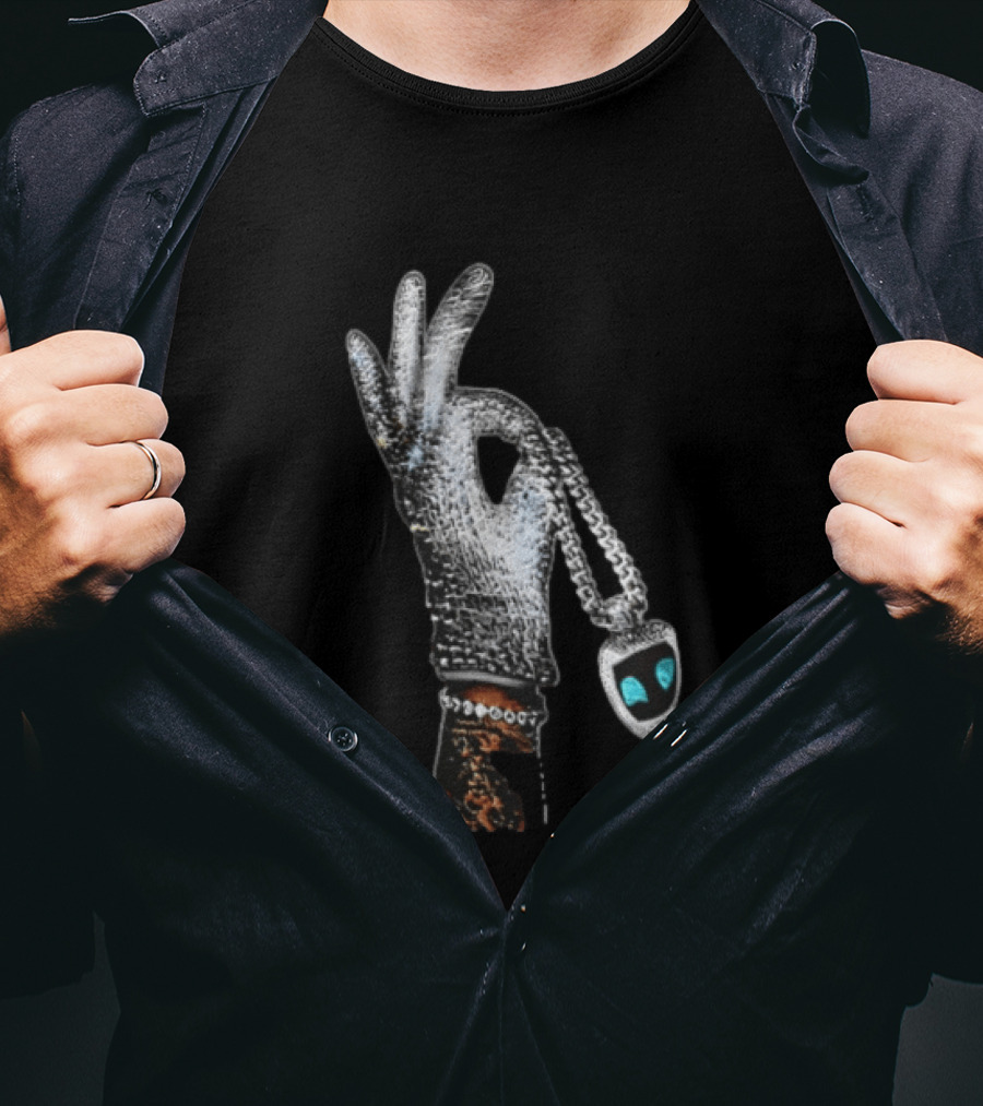 Drake Iceman Astro Bot Glove Necklace T-Shirt