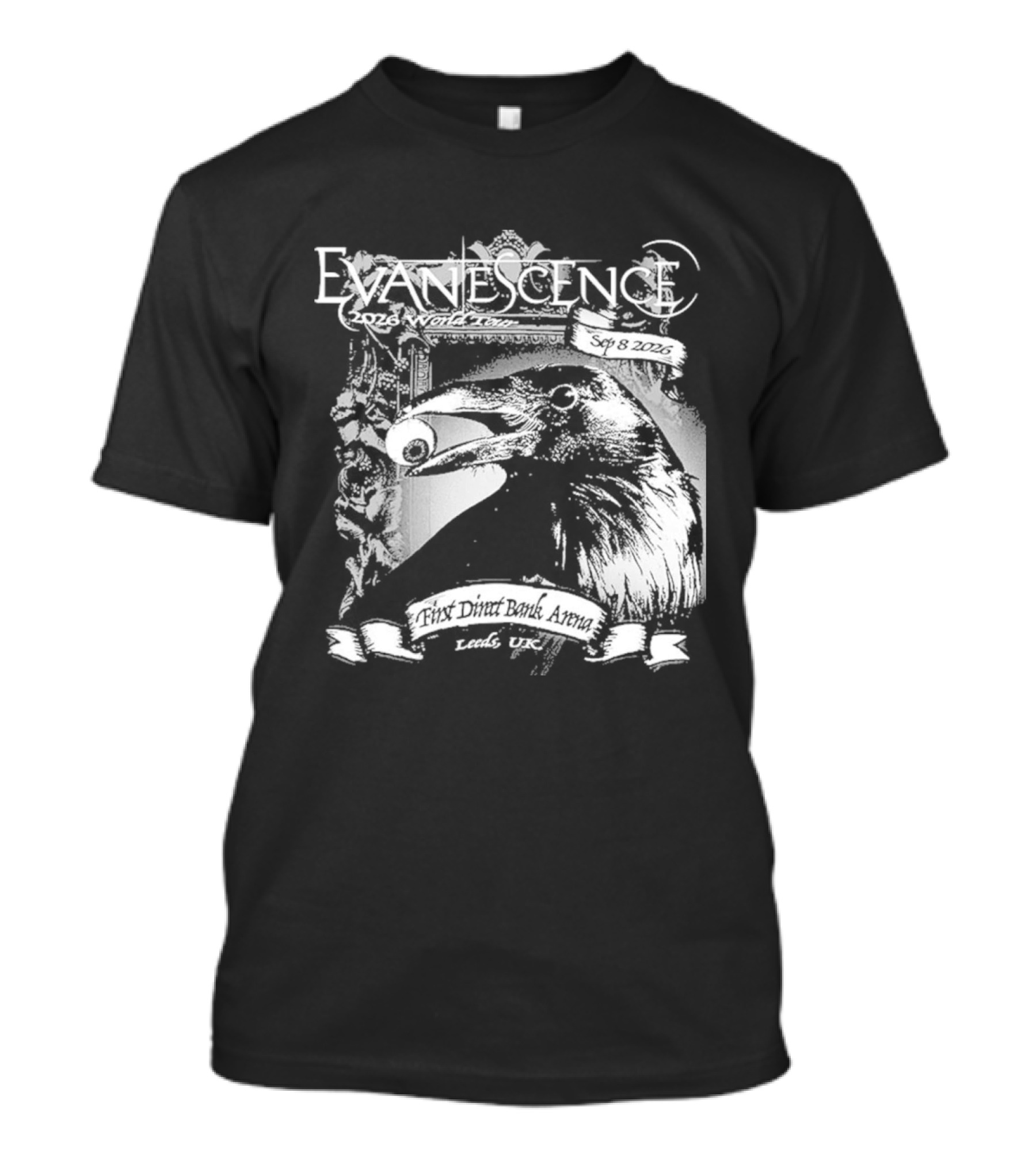 Evanescence Leeds UK World Tour 2026 First Direct Arena September 8 T-Shirt
