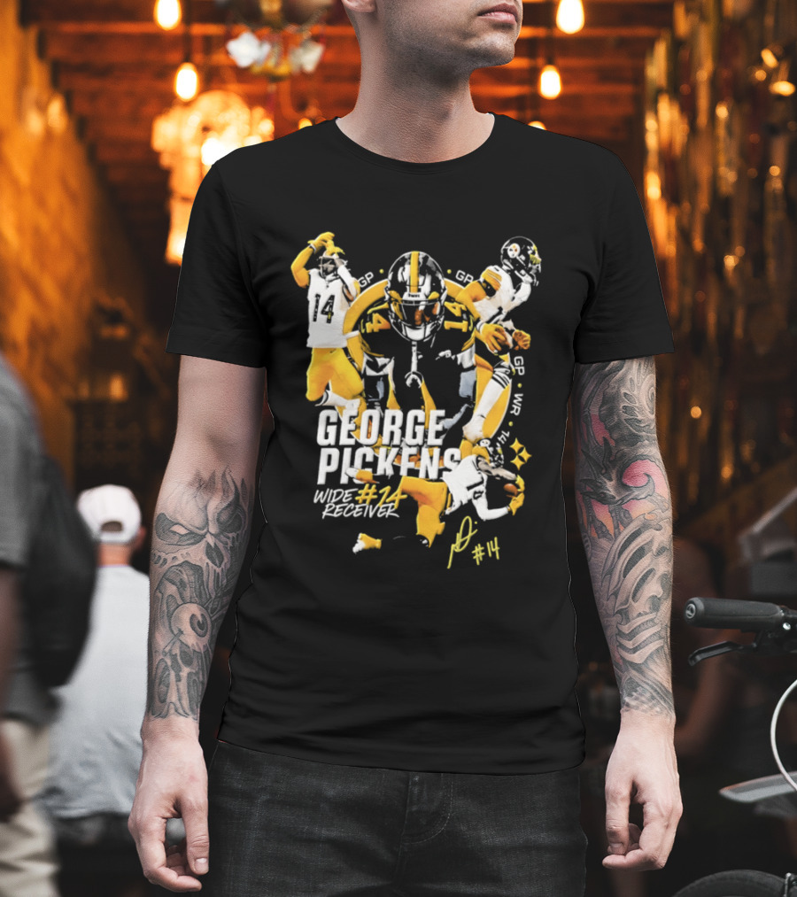 George Pickens Wide Receiver #14 Pittsburgh Steelers Football #14 T-Shirt