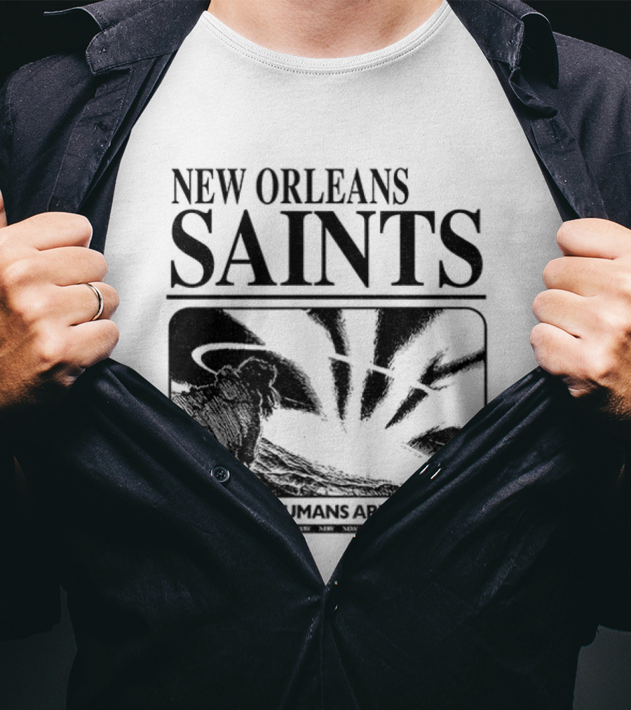 New Orleans Saints Evangelion Streetwear After All Humans Are Not Gods T-Shirt