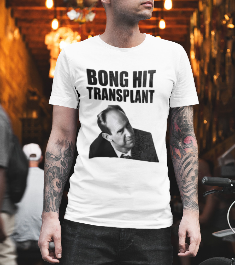 Bong Hit Transplant Joseph Morse Black And White Image T-Shirt