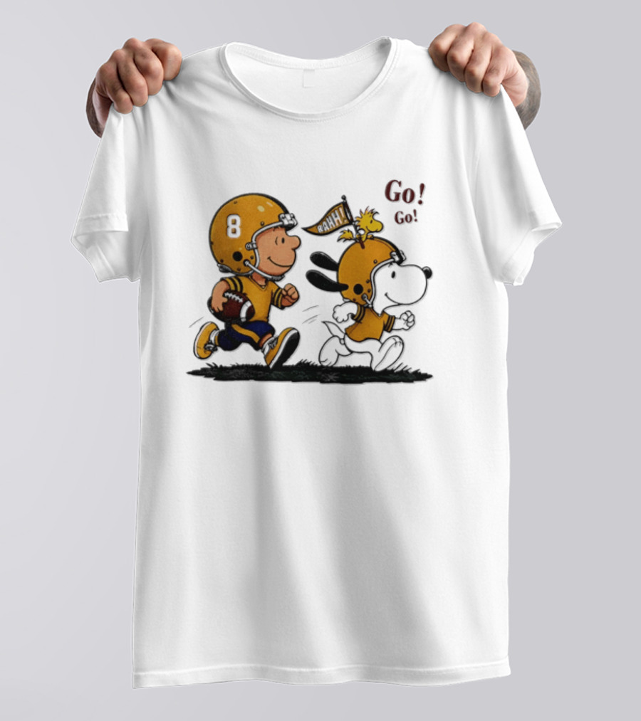 Charlie Brown Snoopy Peanuts Football Go Go Pittsburgh 2026 T-Shirt