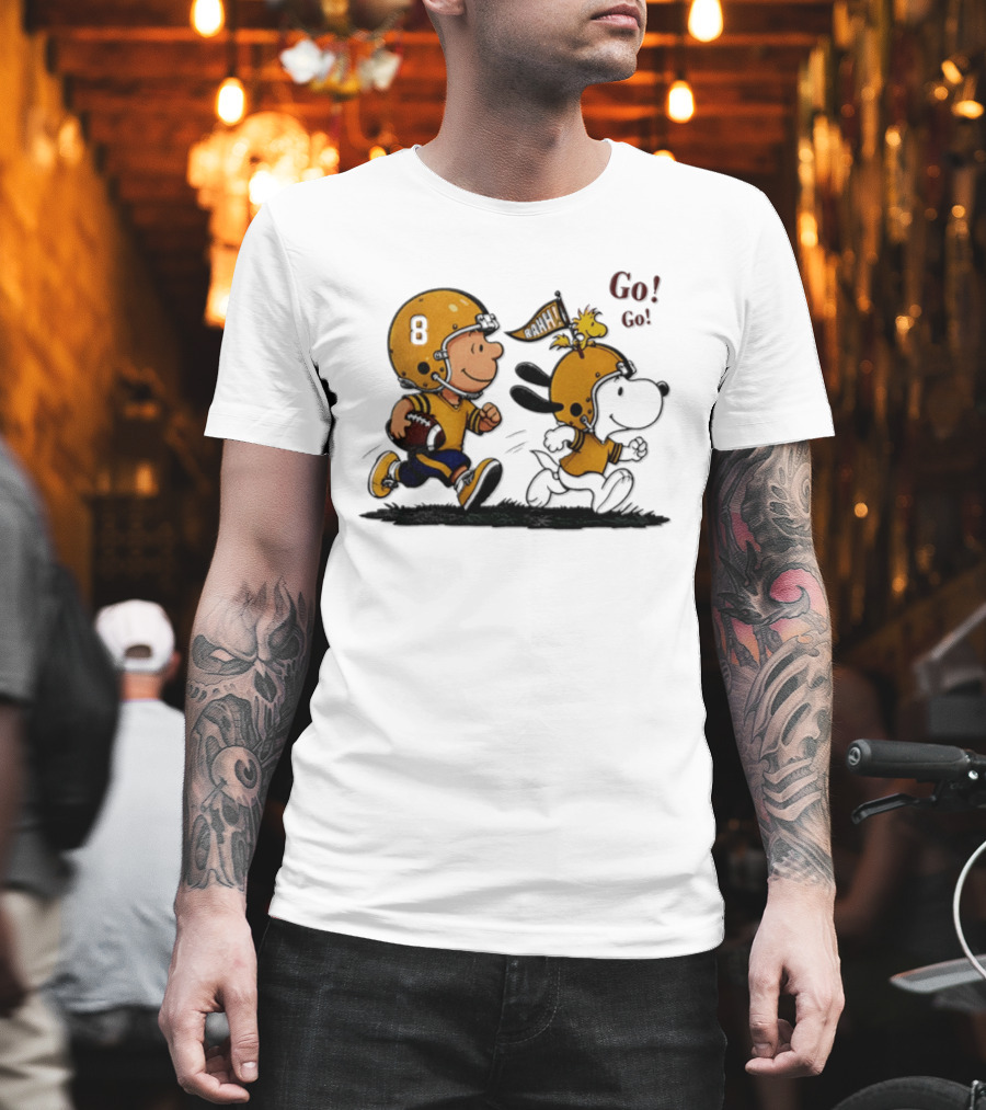 Charlie Brown Snoopy Peanuts Football Go Go Pittsburgh 2026 T-Shirt