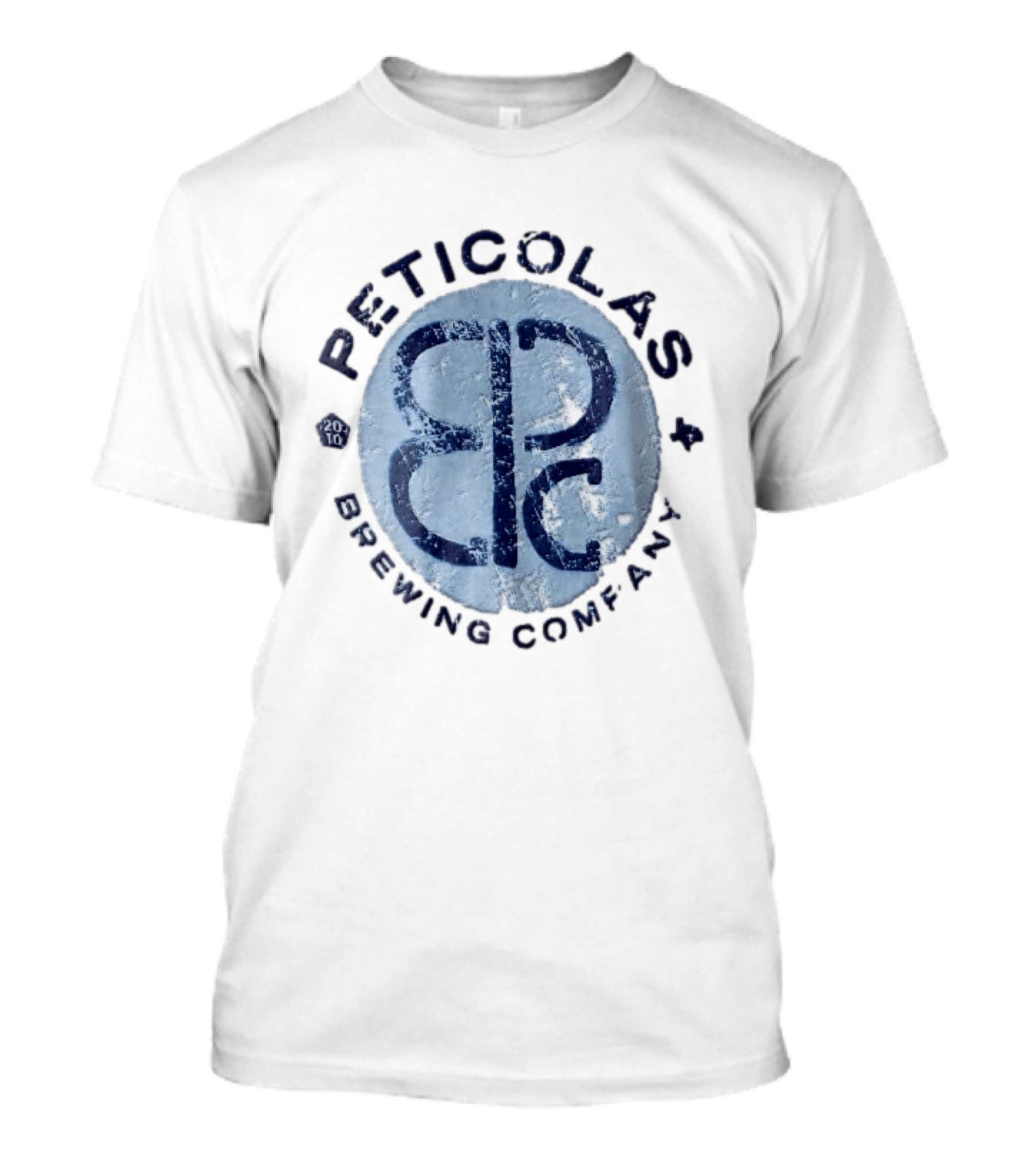 Peticolas Brewing Company PBC Distressed Monogram 2010 T-Shirt