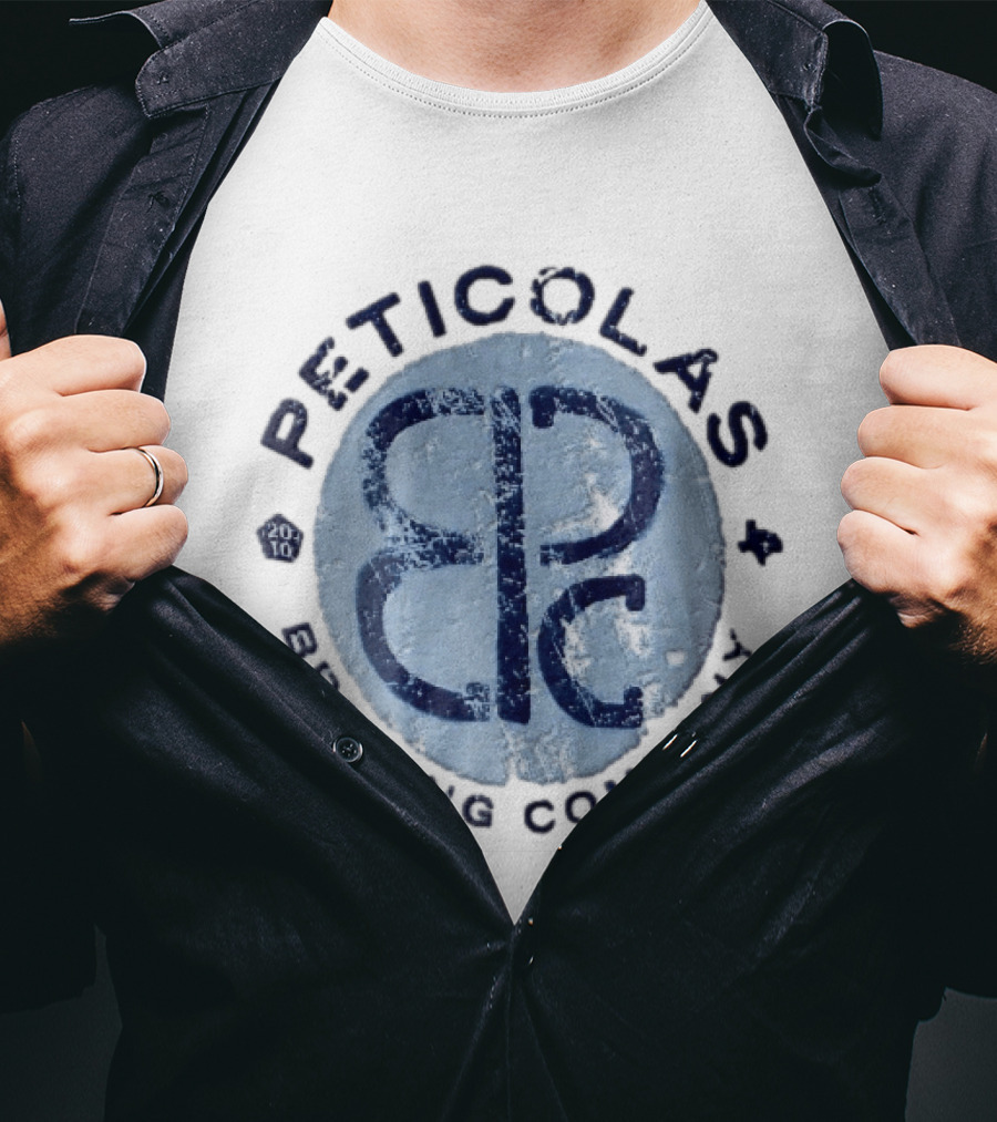 Peticolas Brewing Company PBC Distressed Monogram 2010 T-Shirt