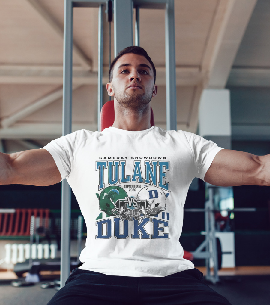 Gameday Showdown Duke Blue Devils Vs Tulane Green Wave September 6 2026 T-Shirt