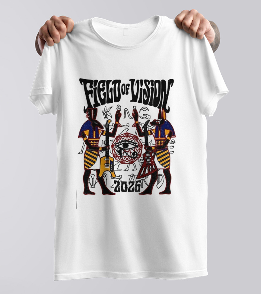 Field Of Vision 2026 Egyptian God Eye Of Horus Desert Sand T-Shirt