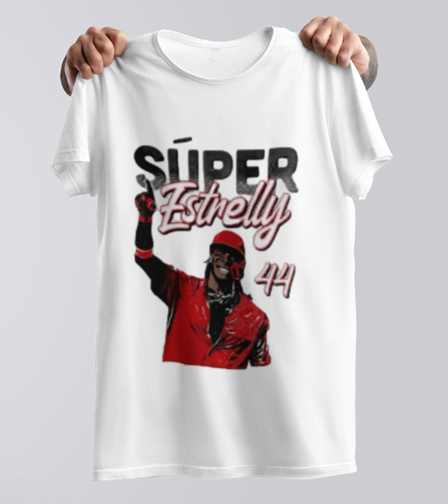 Elly De La Cruz Súper Estrelly 44 Cincinnati Reds T-Shirt