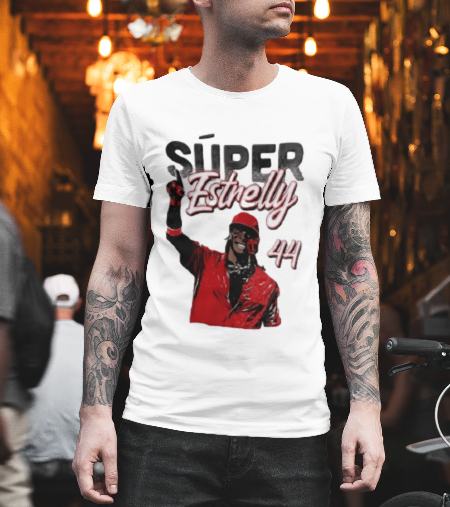 Elly De La Cruz Súper Estrelly 44 Cincinnati Reds T-Shirt