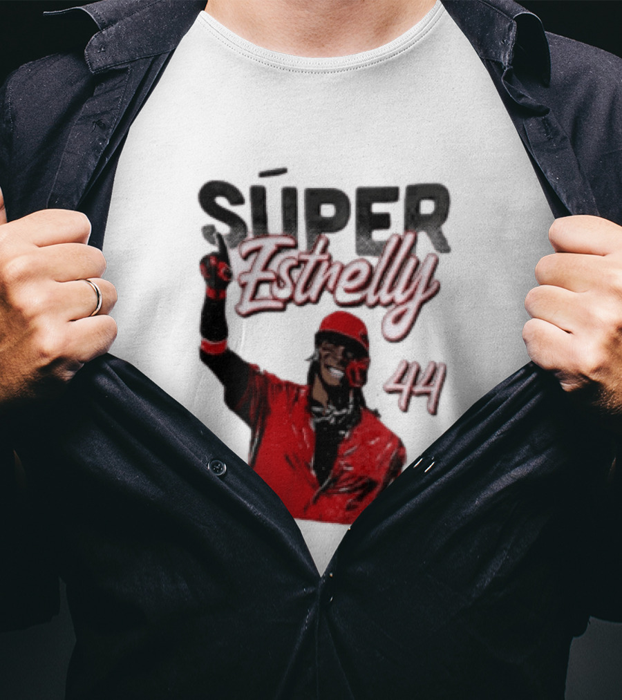 Elly De La Cruz Súper Estrelly 44 Cincinnati Reds T-Shirt