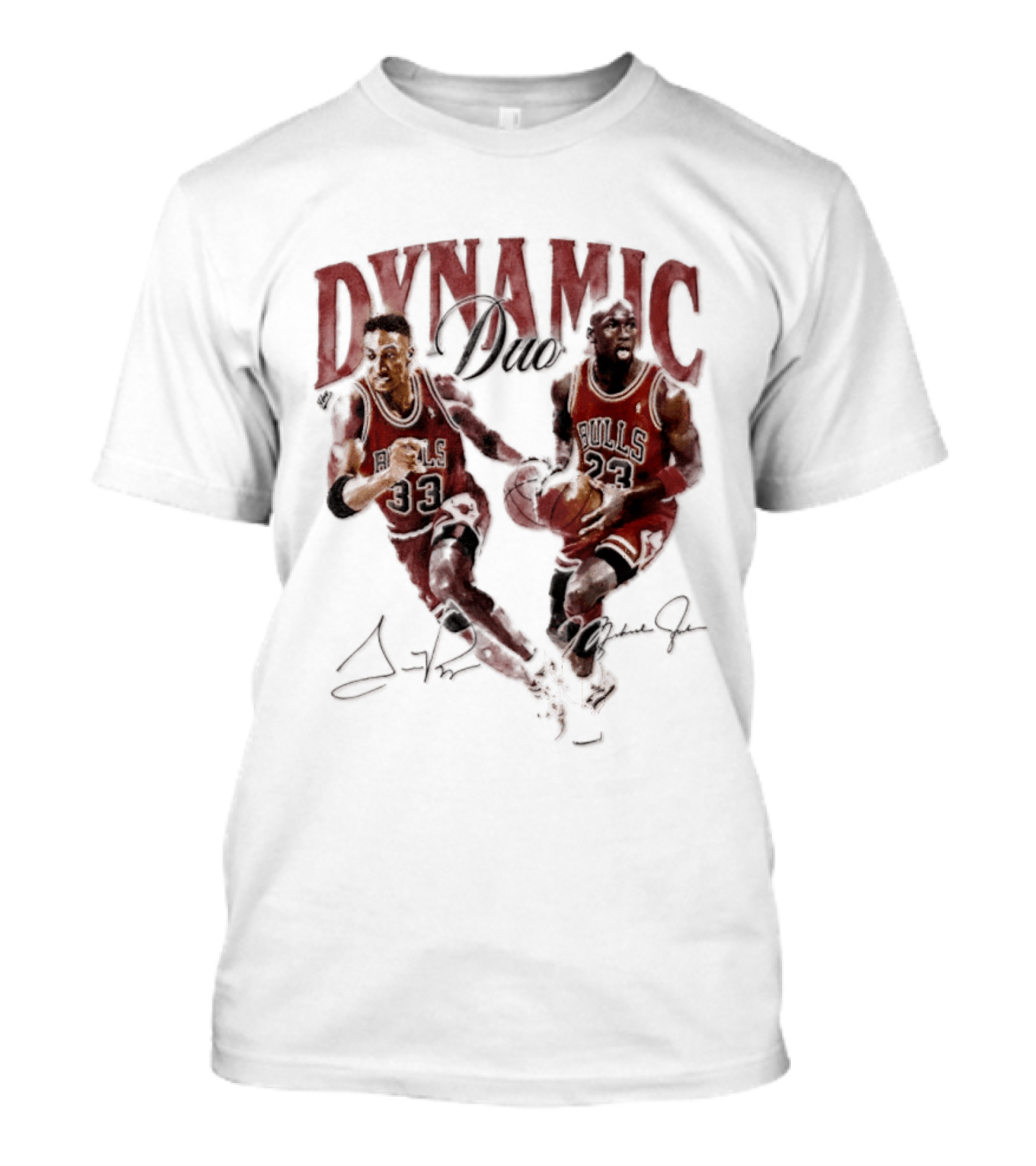Dynamic Duo Scottie Pippen Michael Jordan Bulls 33 23 T-Shirt