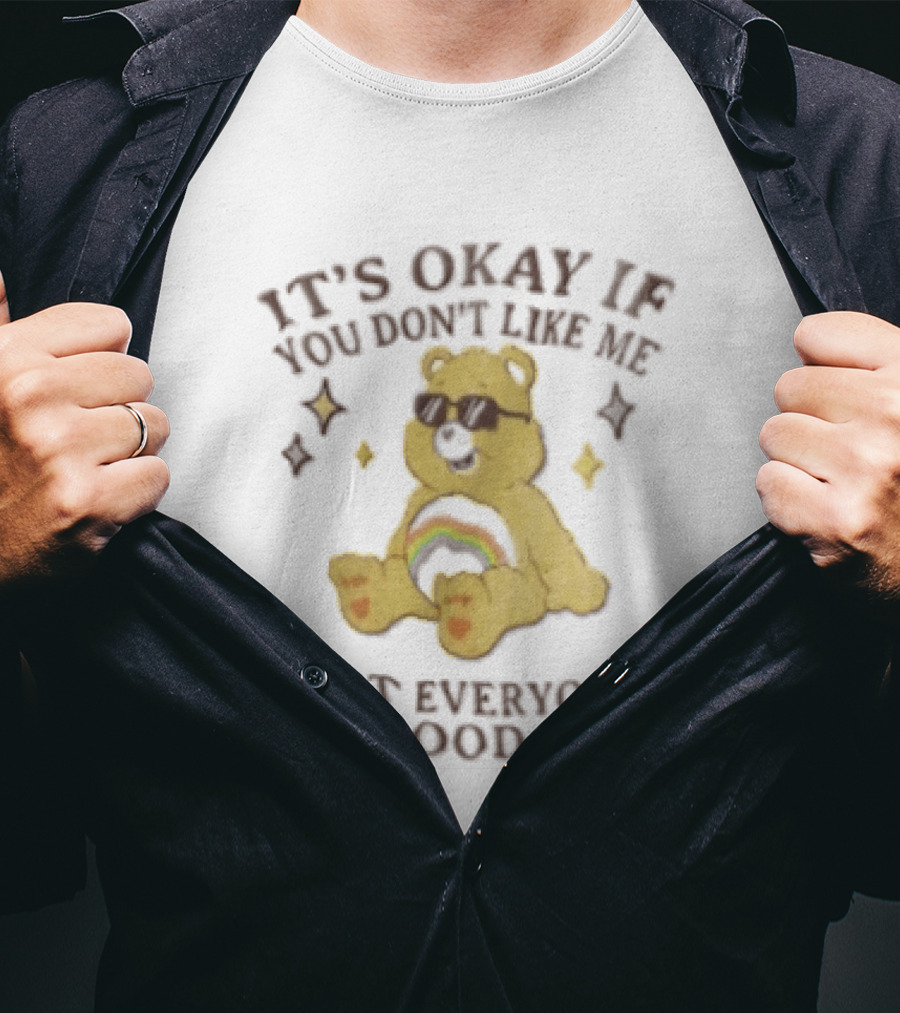 It's Okay If You Don't Like Me Not Everyone Has Good Taste Bear Rainbow Sunglasses T-Shirt