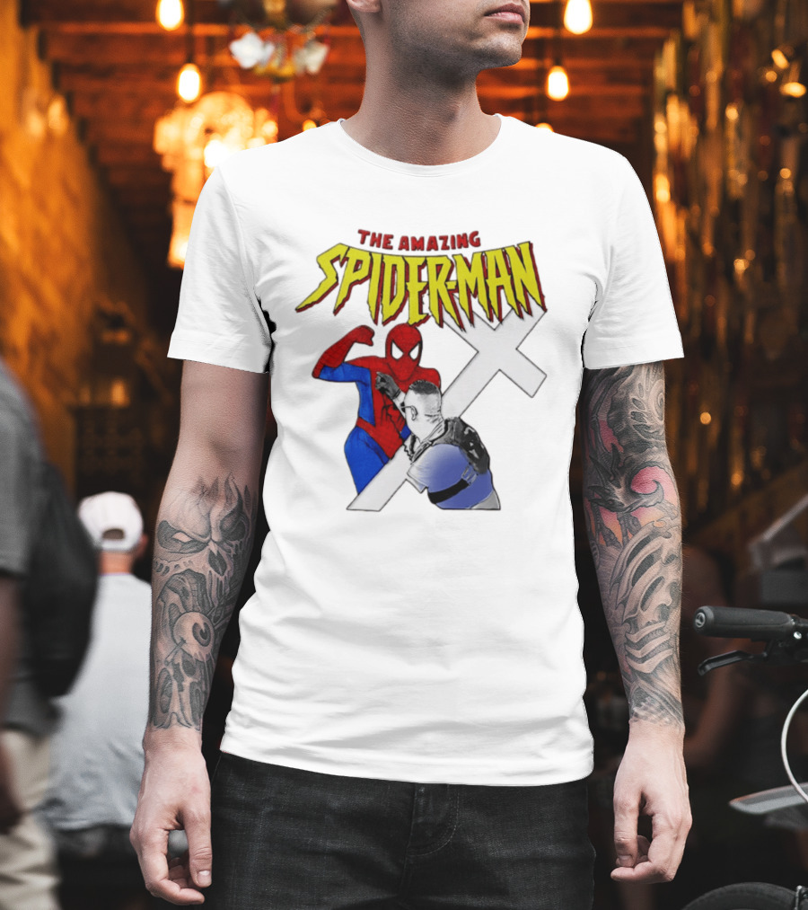 The Amazing Spider Man Vs Jake Lang Comic Style Showdown T-Shirt