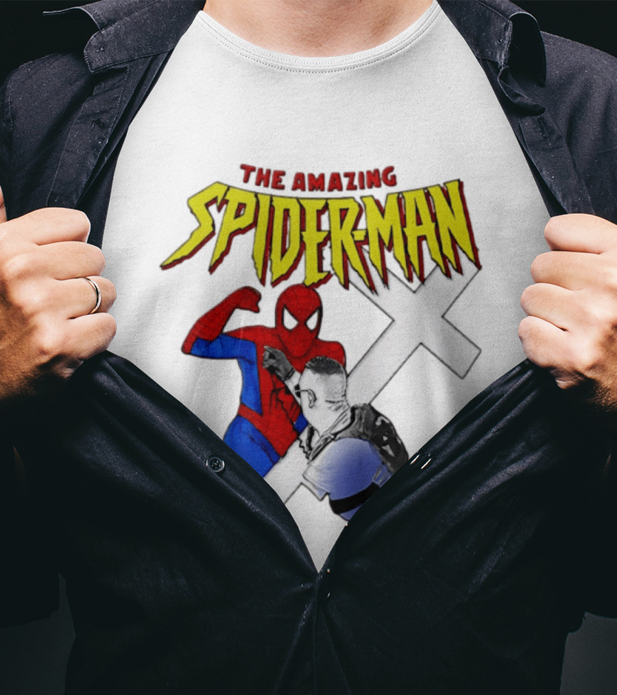 The Amazing Spider Man Vs Jake Lang Comic Style Showdown T-Shirt