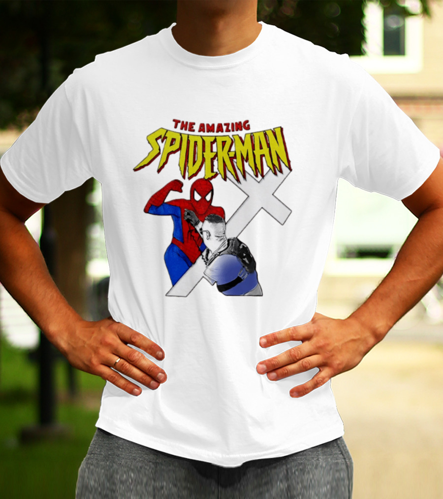 The Amazing Spider Man Vs Jake Lang Comic Style Showdown T-Shirt