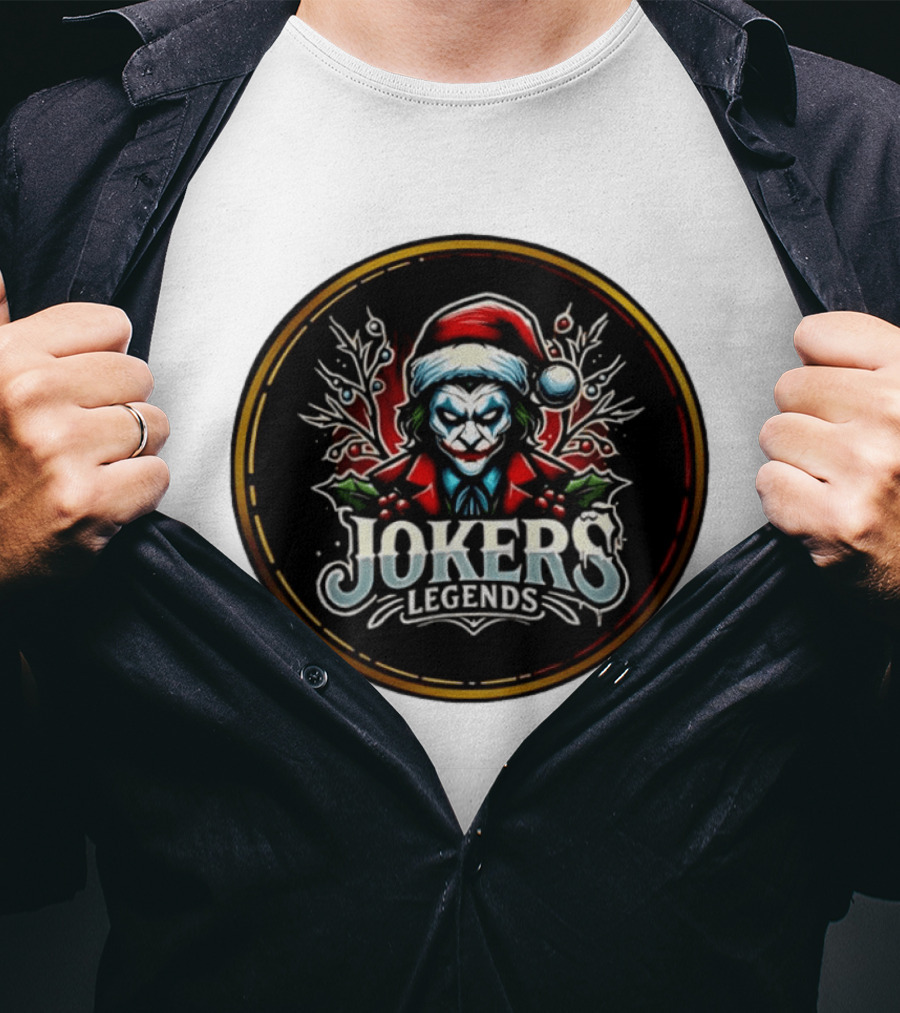Jokers Legends Santa Hat Christmas T-Shirt