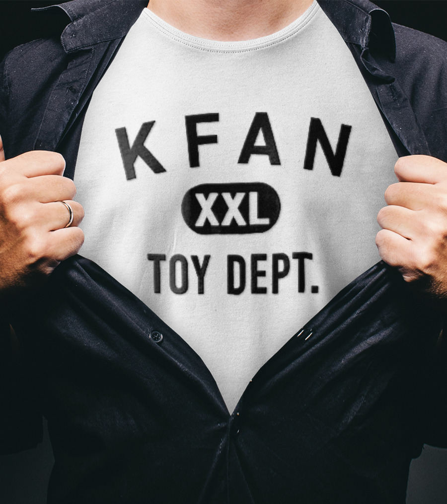 Kfan XXL Oval Toy Dept Black Arched T-Shirt