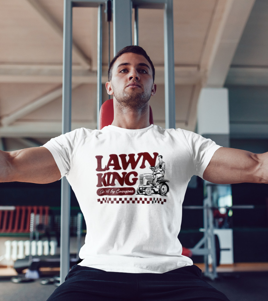 Lawn King Man Riding Mower Tractor As Voted By Everyone T-Shirt