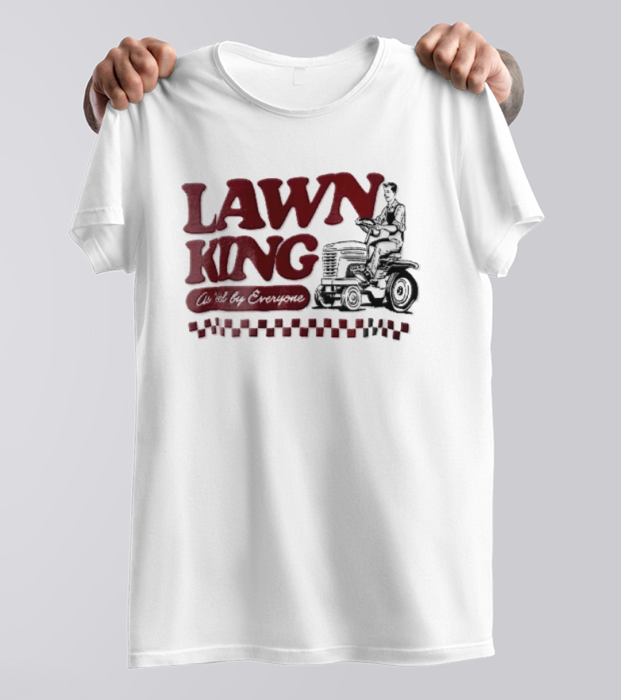 Lawn King Man Riding Mower Tractor As Voted By Everyone T-Shirt