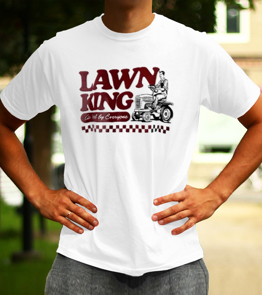 Lawn King Man Riding Mower Tractor As Voted By Everyone T-Shirt