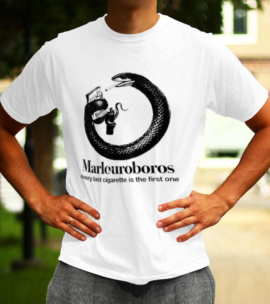 Marlouroboros Snake Ouroboros Every Last Cigarette Is The First One T-Shirt