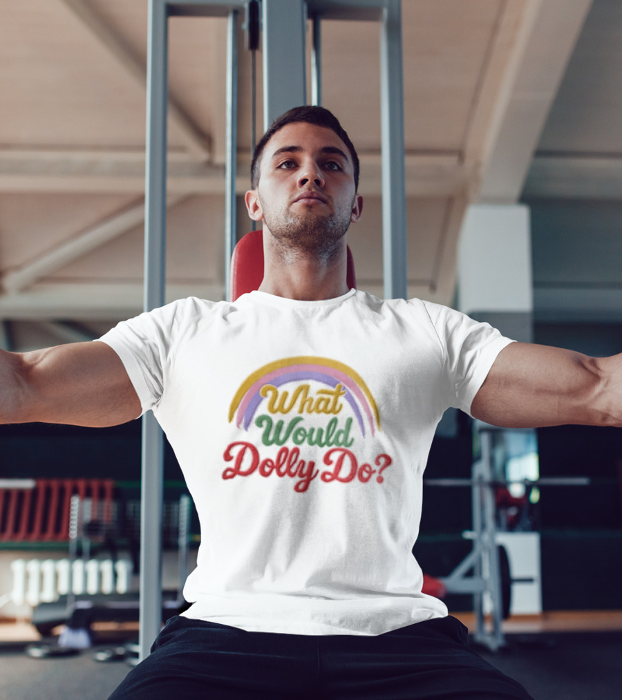 What Would Dolly Do Rainbow Colorful T-Shirt