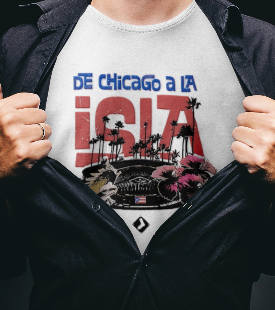 De Chicago A La Isla Puerto Rican Heritage Night White Sox 2026 T-Shirt
