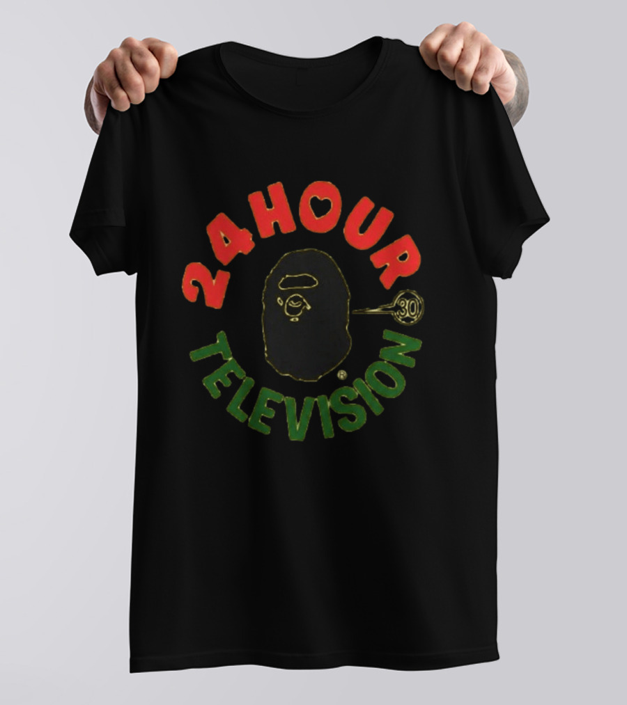 Bloody Osiris 2007 24 Hour Television BAPE A Bathing Ape 30th Anniversary T-Shirt