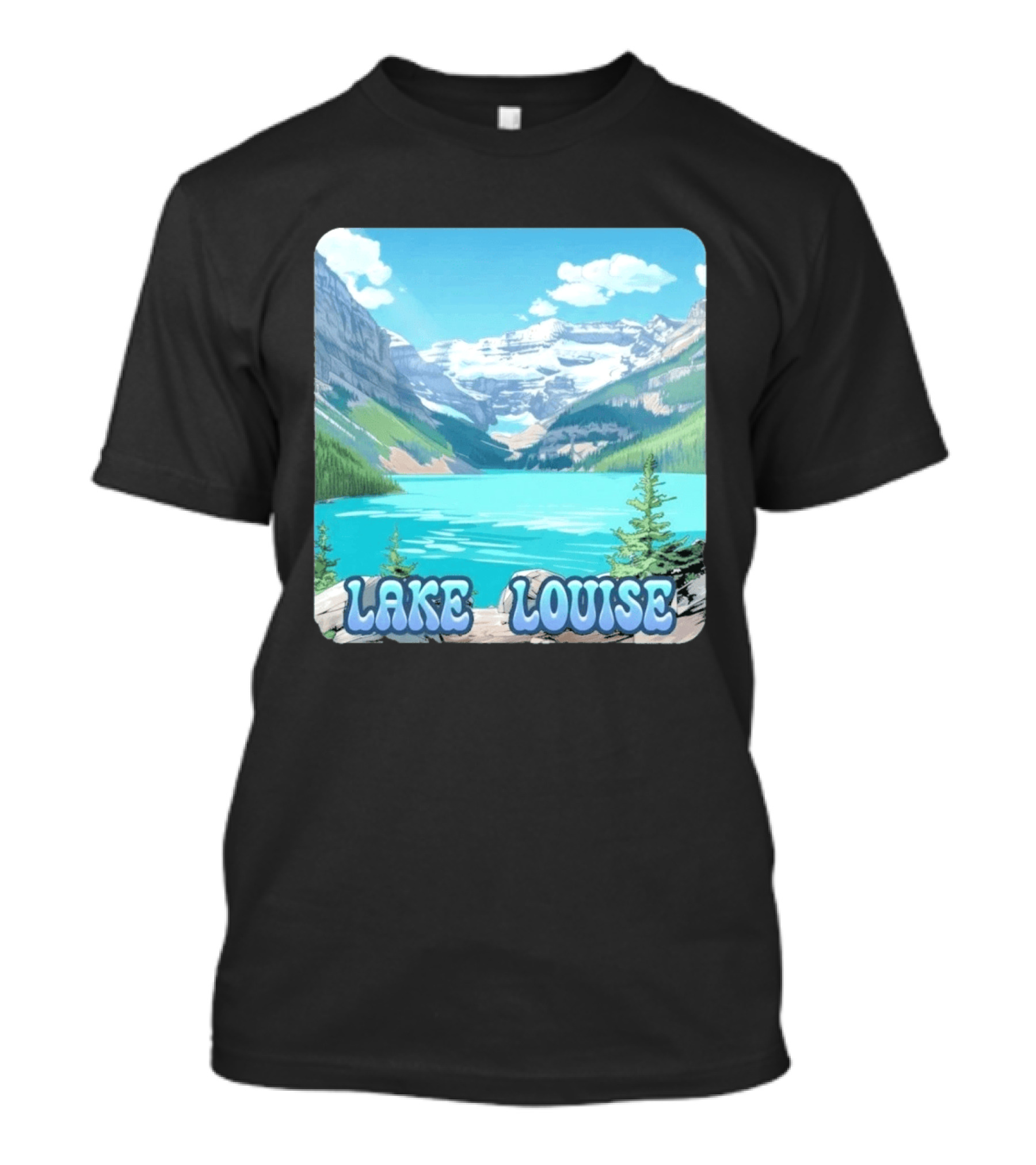 Lake Louise Canada Scenic Mountain Lake View T-Shirt