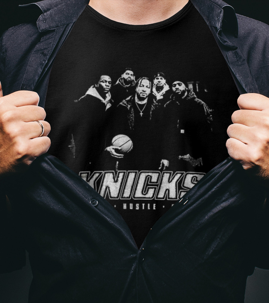 New York Knicks Brotherhood Grit Hustle Gold Passion T-Shirt