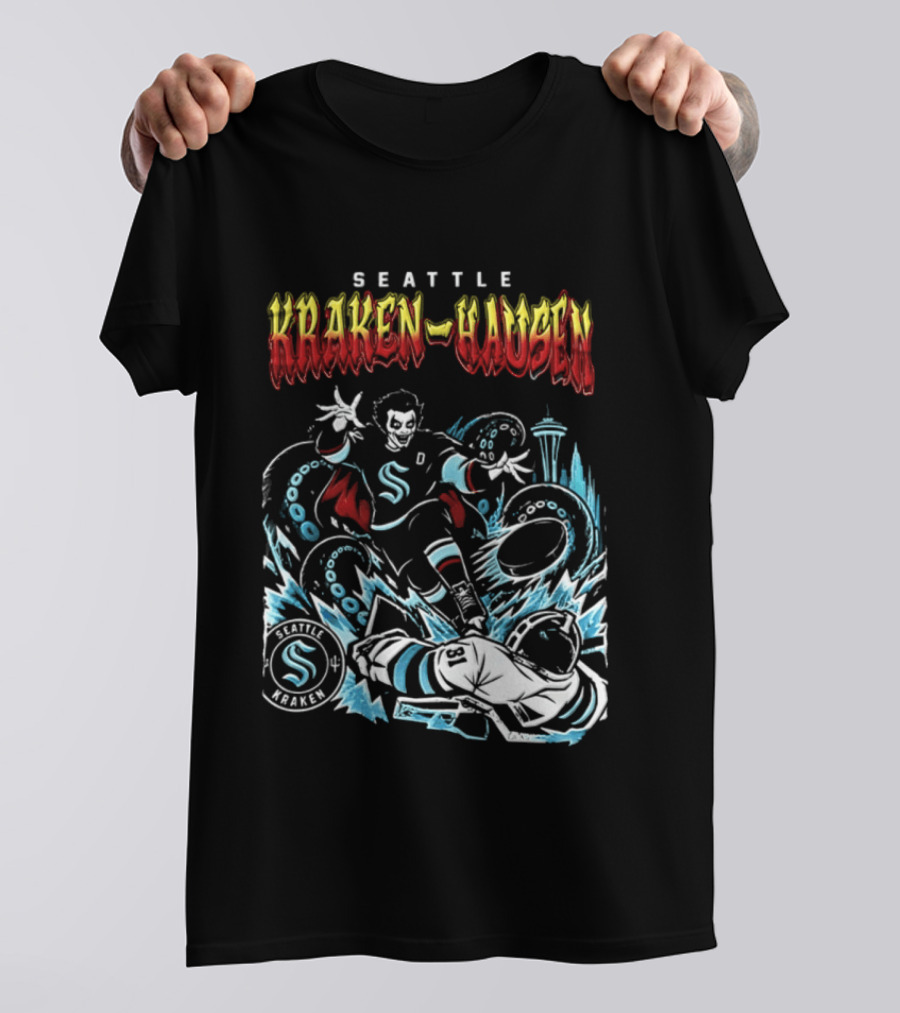 Seattle Kraken Danhausen WWE Friday Night 2026 Hockey Clash T-Shirt