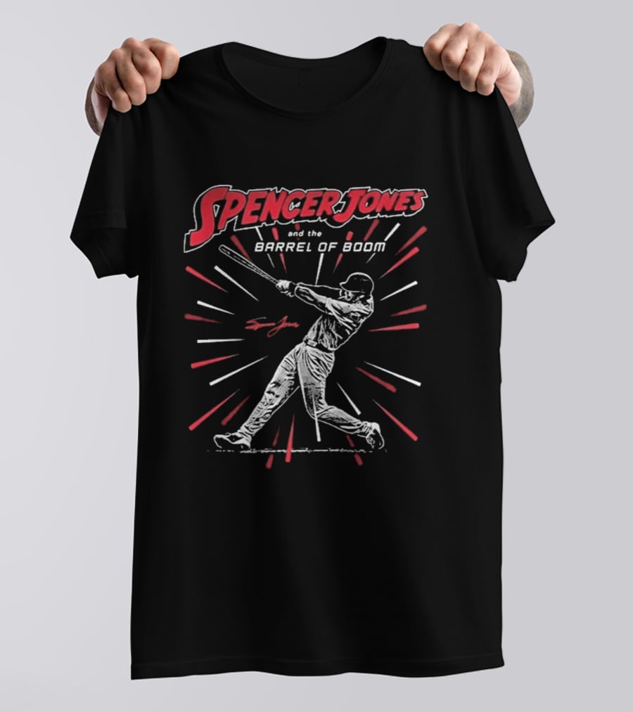 Spencer Jones And The Barrel Of Boom Baseball Player T-Shirt