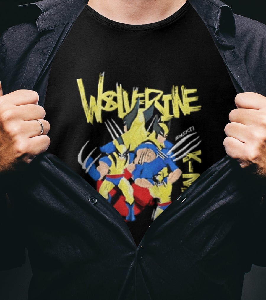 Wolverine Snikt X Men Comic Claws Action T-Shirt