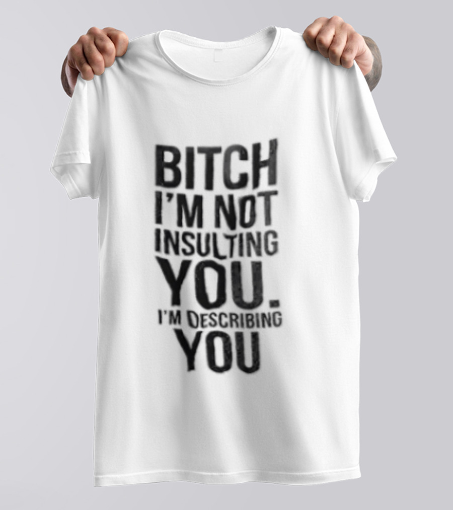 Bitch I'm Not Insulting You I'm Describing You T-Shirt