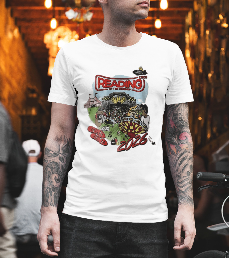 Reading 27 30 August 2026 Bycp Cartoon Crowd Concert Stage Ride Tent T-Shirt