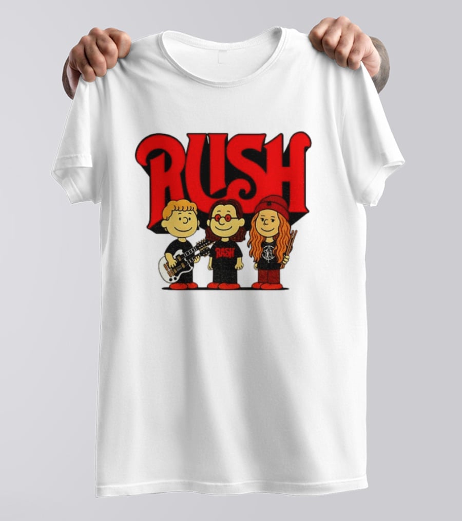 RUSH Band With Anika Nilles Classic Cartoon Characters T-Shirt