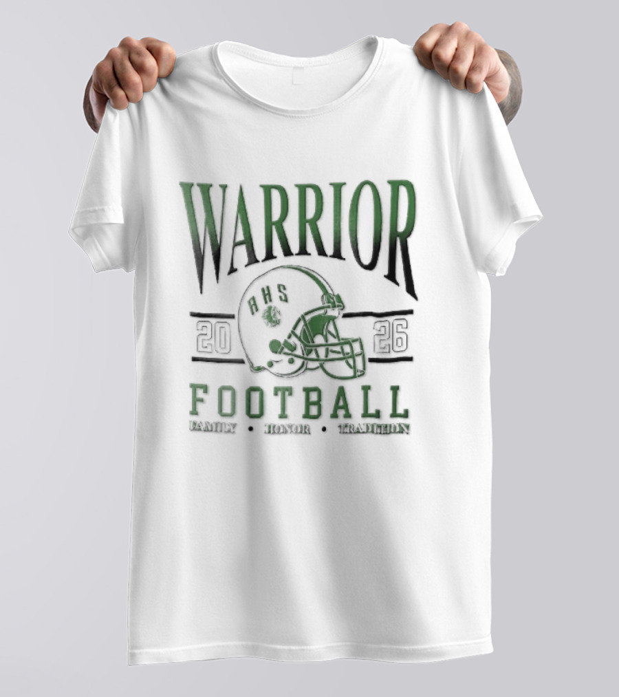 Warrior 2026 Football Family Honor Tradition Helmet Facemask T-Shirt
