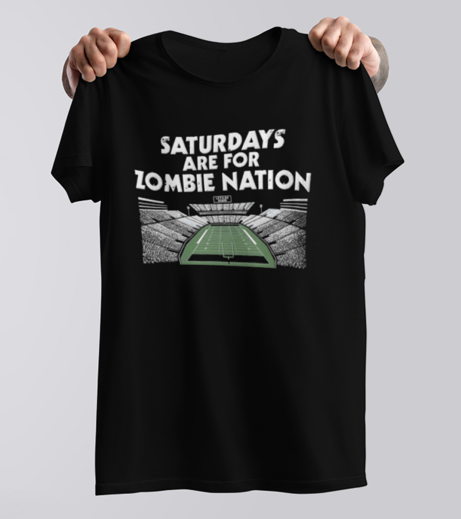 Saturdays Are For Zombie Nation Football Stadium Fan Spirit T-Shirt