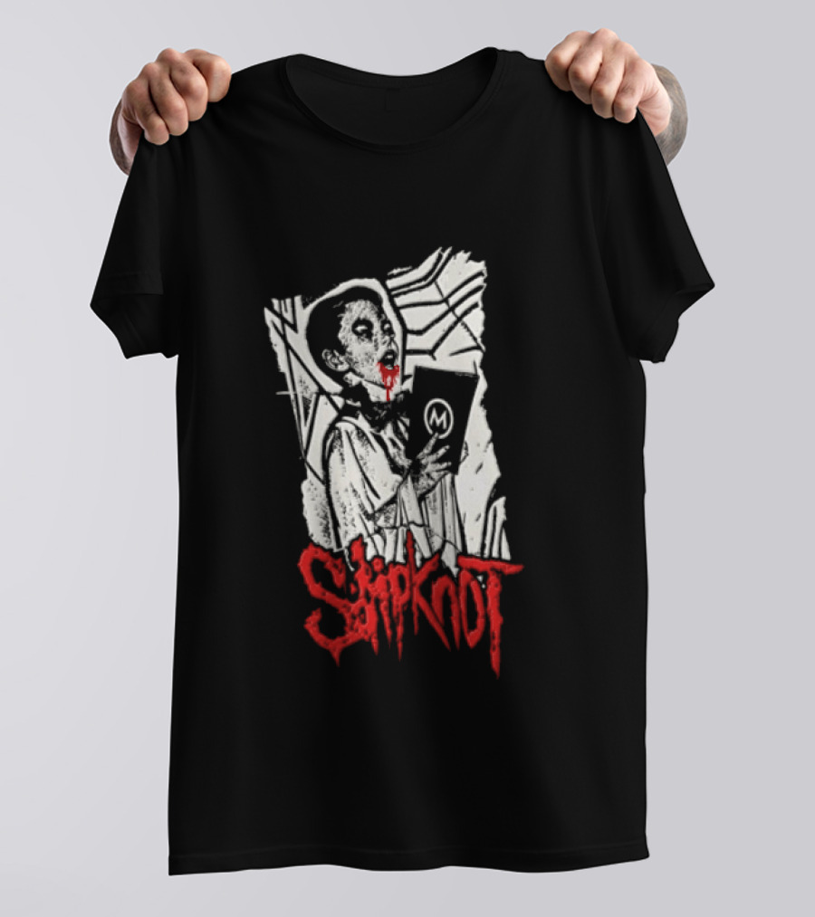 Slipknot Bloody Vampire Choir Horror Holding M Book T-Shirt