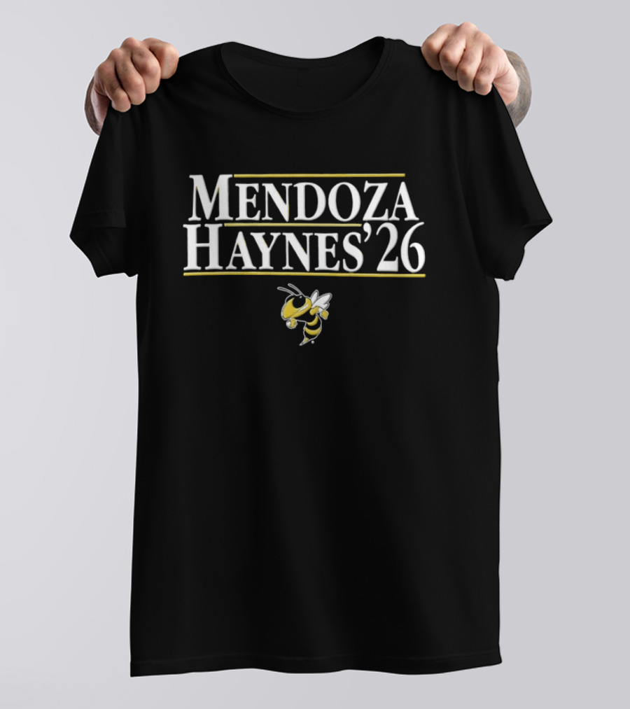 Mendoza Haynes '26 Georgia Tech Yellow Jackets Football T-Shirt