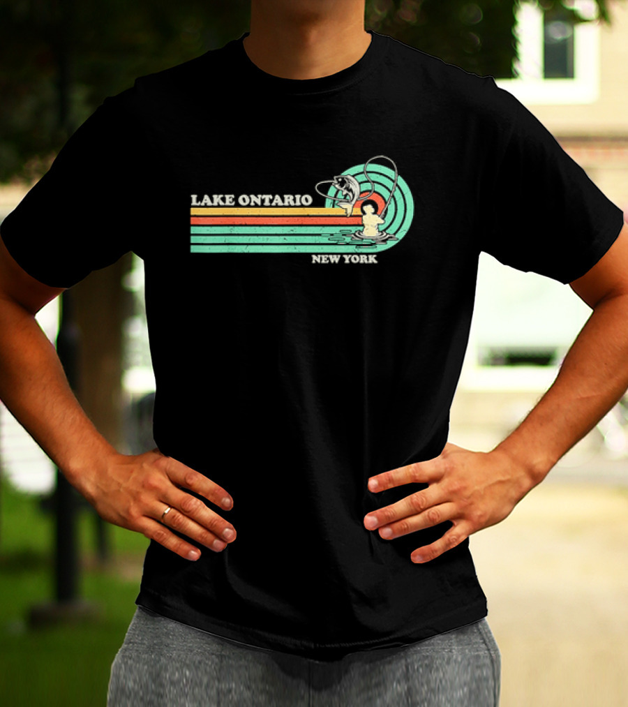 Lake Ontario New York Summer Fishing T-Shirt