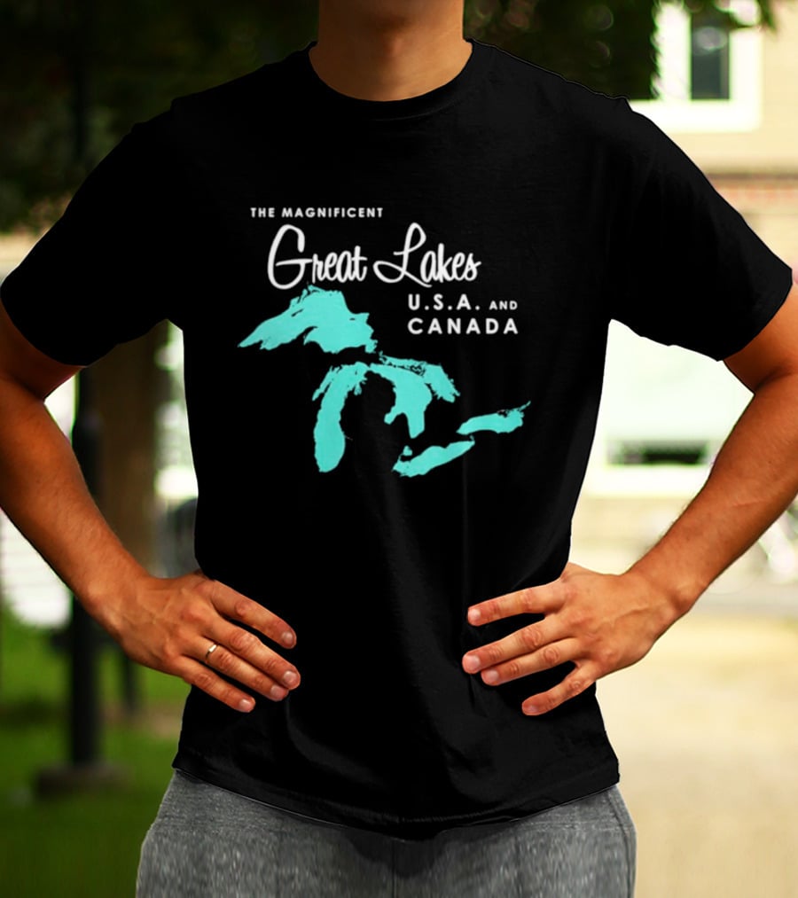 The Magnificent Great Lakes USA And Canada T-Shirt