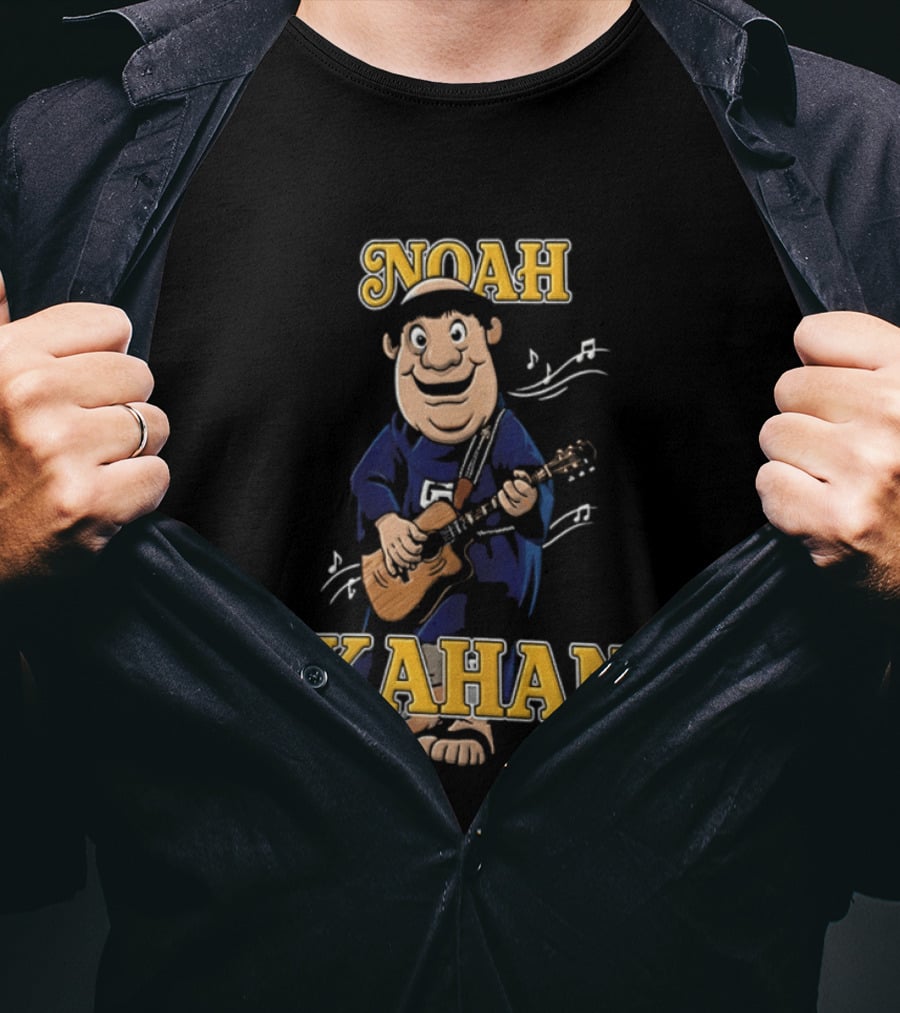 Noah Kahan Cartoon Character Playing Guitar Padres Petco Park 2026 T-Shirt