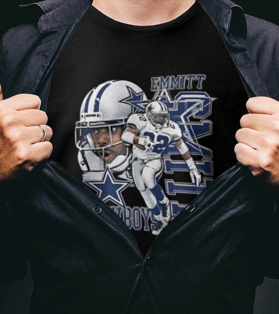 Cowboys Emmitt Smith 22 Iconic Football Legend T-Shirt