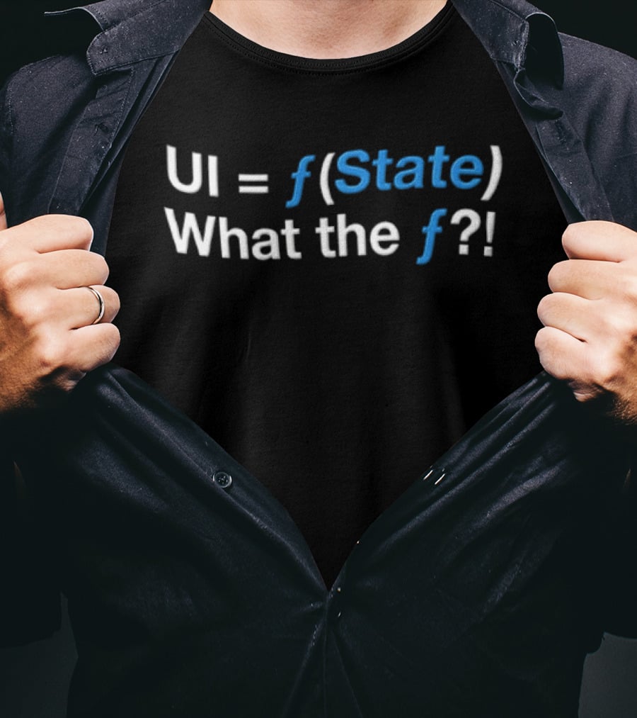 UI Equals F State What The F Programming Humor T-Shirt