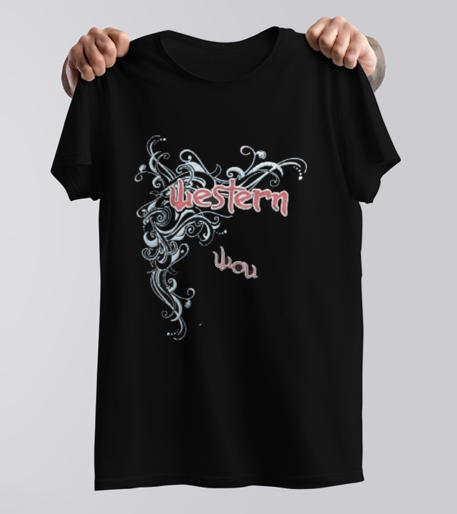 Western You Flourish Swirl Line T-Shirt