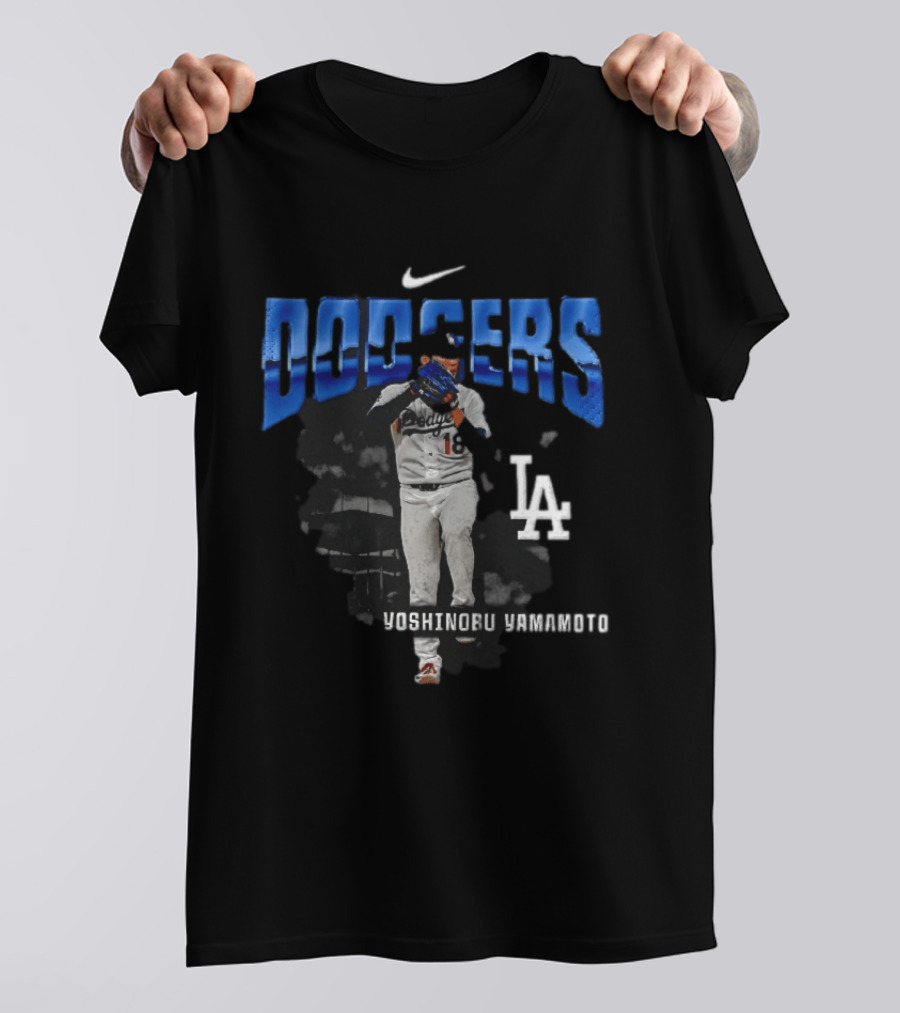 Yoshinobu Yamamoto Los Angeles Dodgers Nike LA Baseball T-Shirt