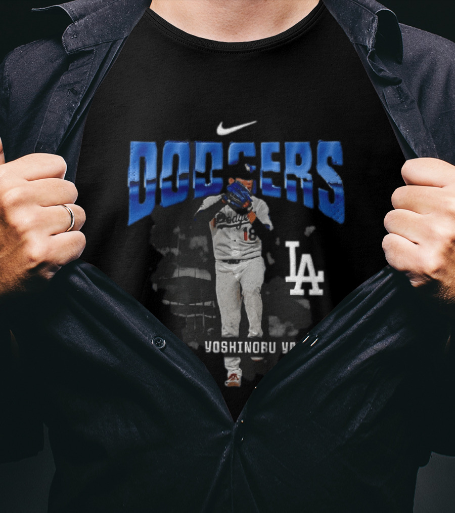 Yoshinobu Yamamoto Los Angeles Dodgers Nike LA Baseball T-Shirt